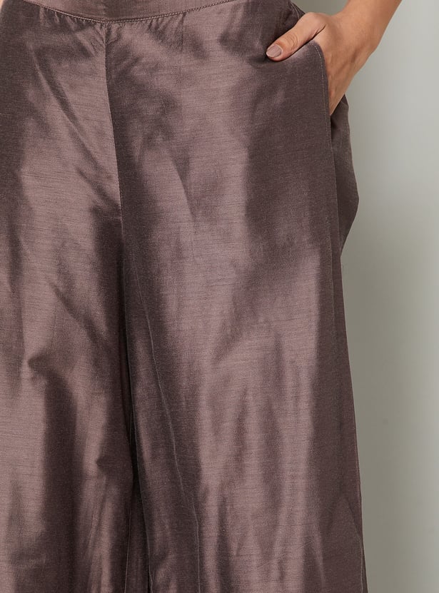 MELANGE Embroidered Straight Kurta Set