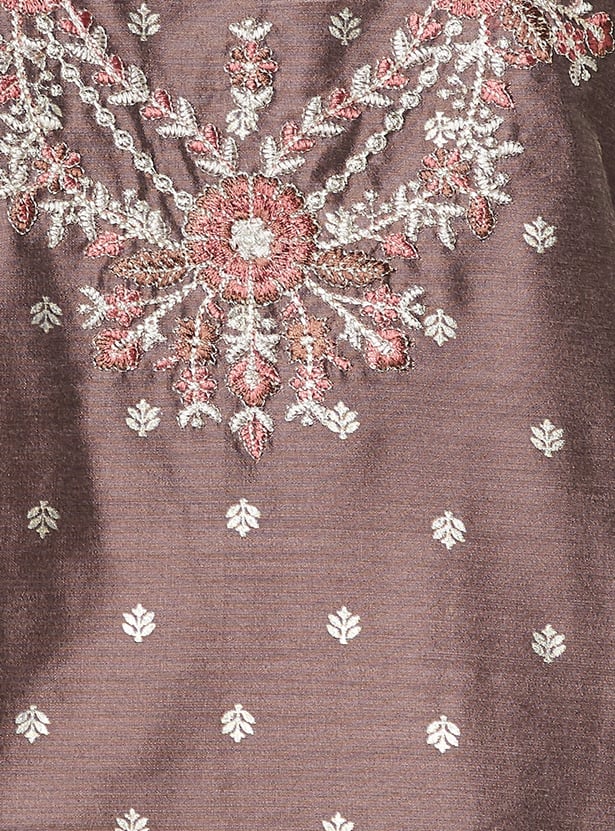 MELANGE Embroidered Straight Kurta Set