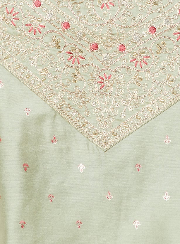 MELANGE Embroidered Straight Kurta Set