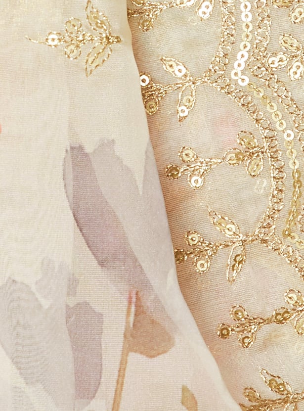 MELANGE Floral Print Dupatta