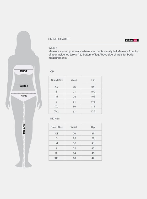 MELANGE Solid Straight Pants