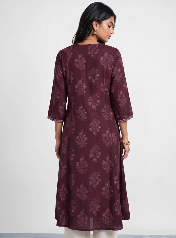 MELANGE Floral Print Kurta