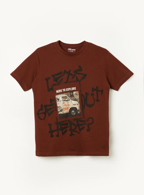 FAME FOREVER Boys Graphic Print T-shirt