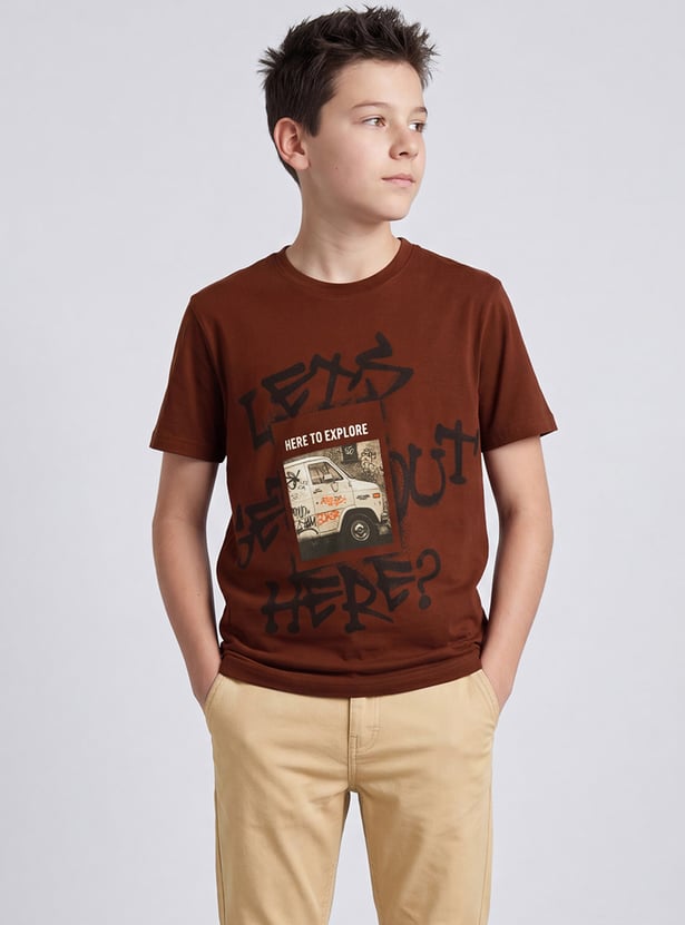 FAME FOREVER Boys Graphic Print T-shirt