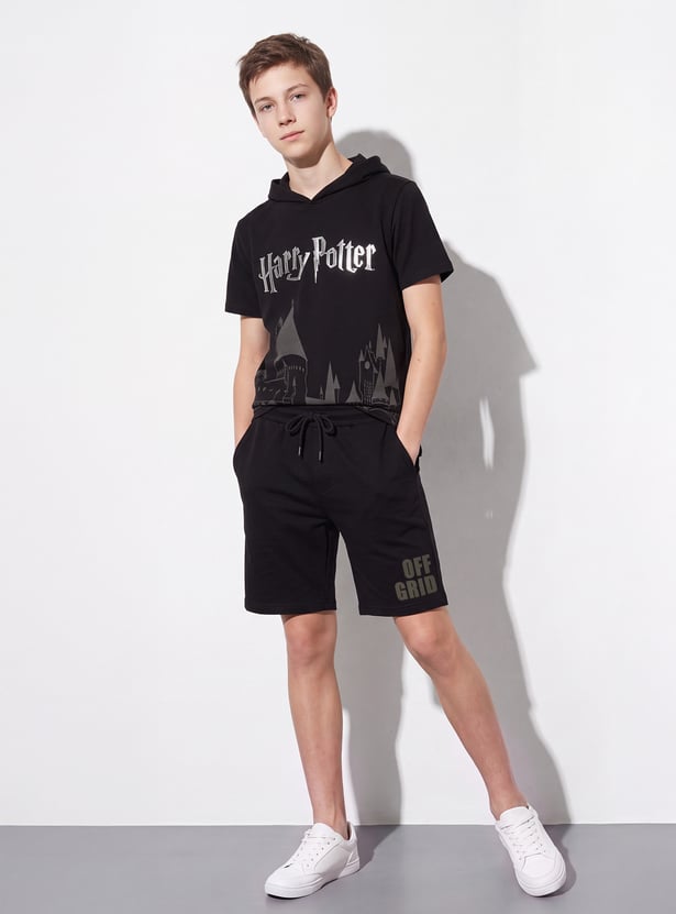 FAME FOREVER Boys Graphic Print Shorts
