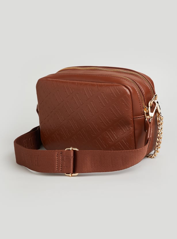 ELLE Embossed Sling Bag