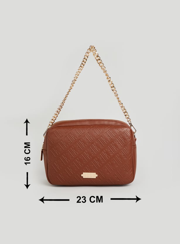 ELLE Embossed Sling Bag