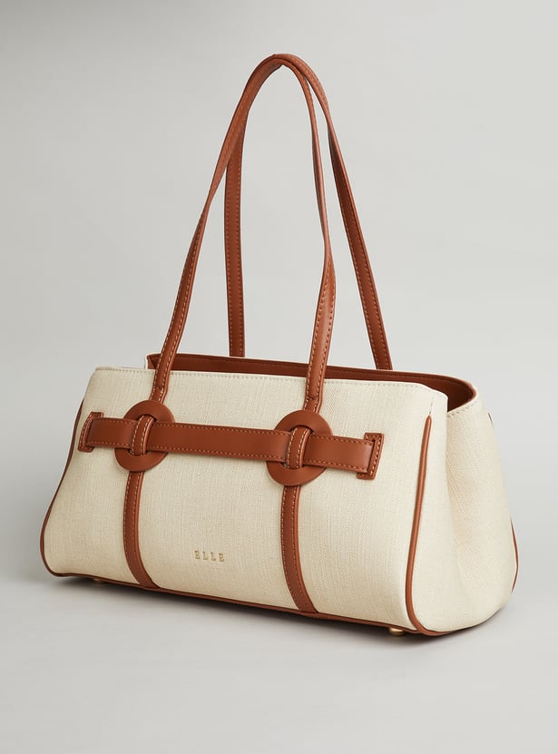 ELLE Solid Handheld Bag