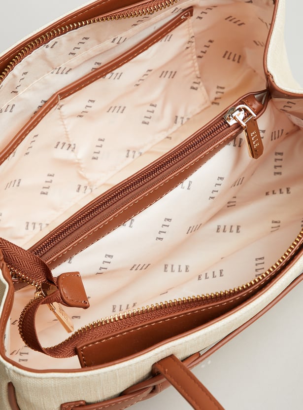 ELLE Solid Handheld Bag