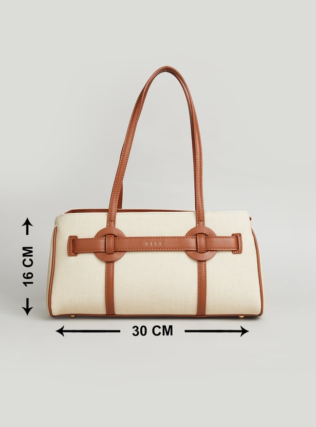 ELLE Solid Handheld Bag