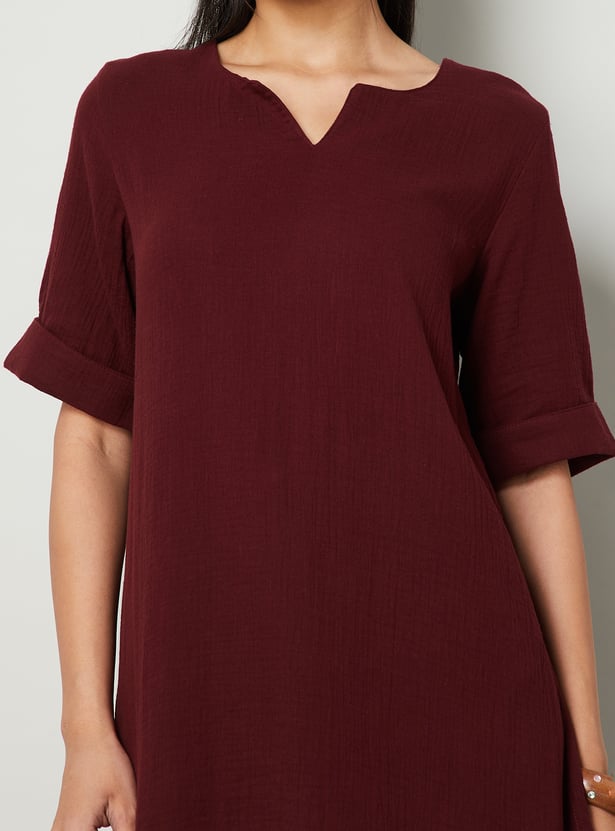 MELANGE Solid Kurta Set