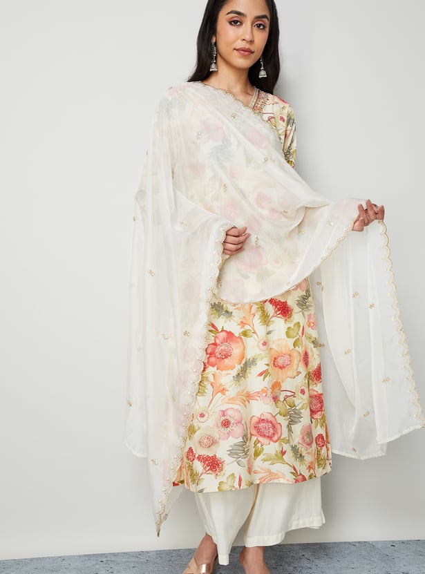 MELANGE Embroidered Dupatta