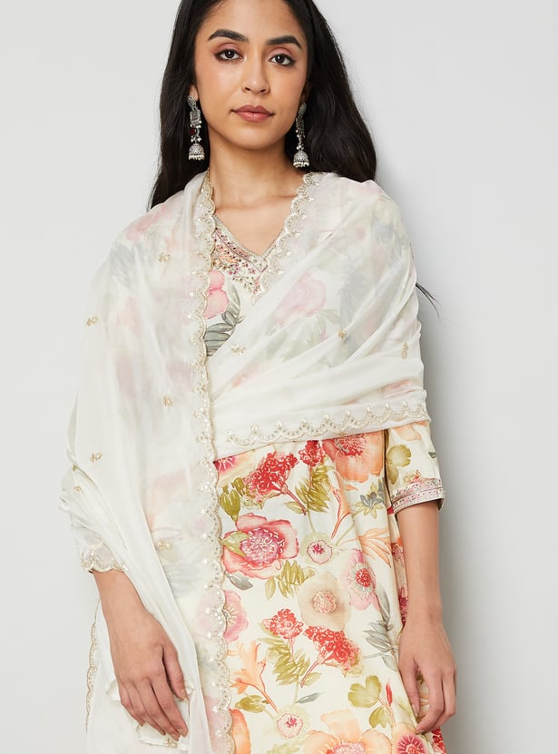 MELANGE Embroidered Dupatta