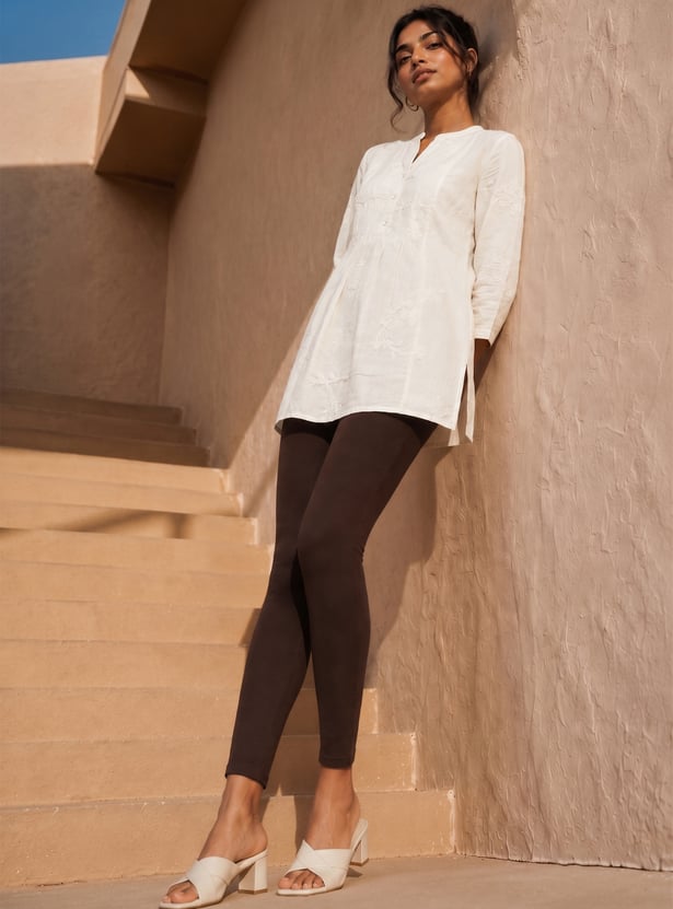 MELANGE Solid Leggings