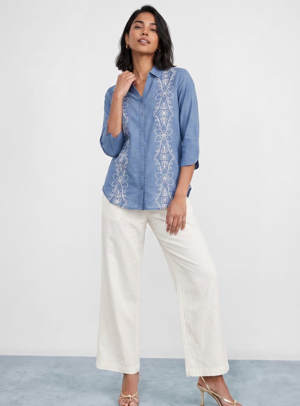 COLOUR ME Embroidered Shirt