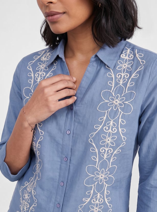 COLOUR ME Embroidered Shirt