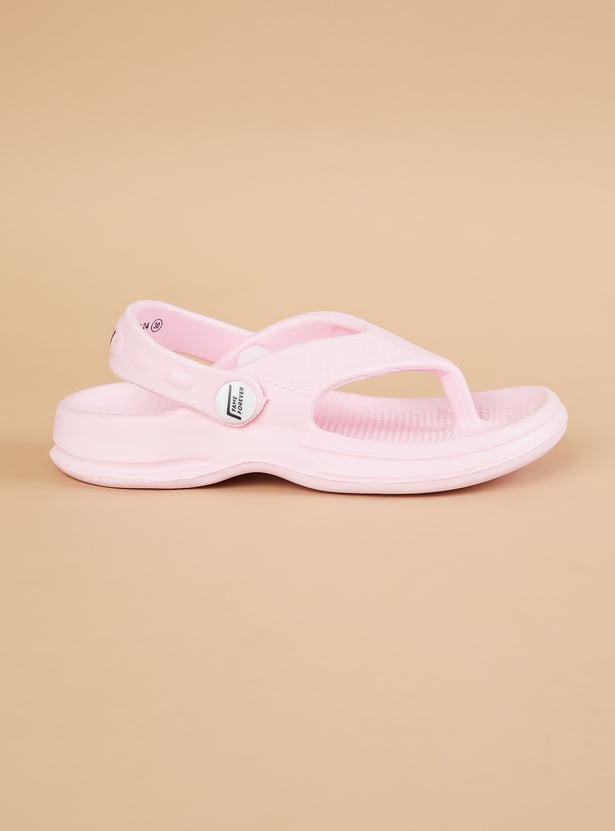 FAME FOREVER Girls Solid Flip Flops