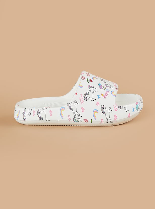FAME FOREVER Girls Unicorn Sliders