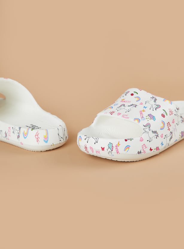 FAME FOREVER Girls Unicorn Sliders