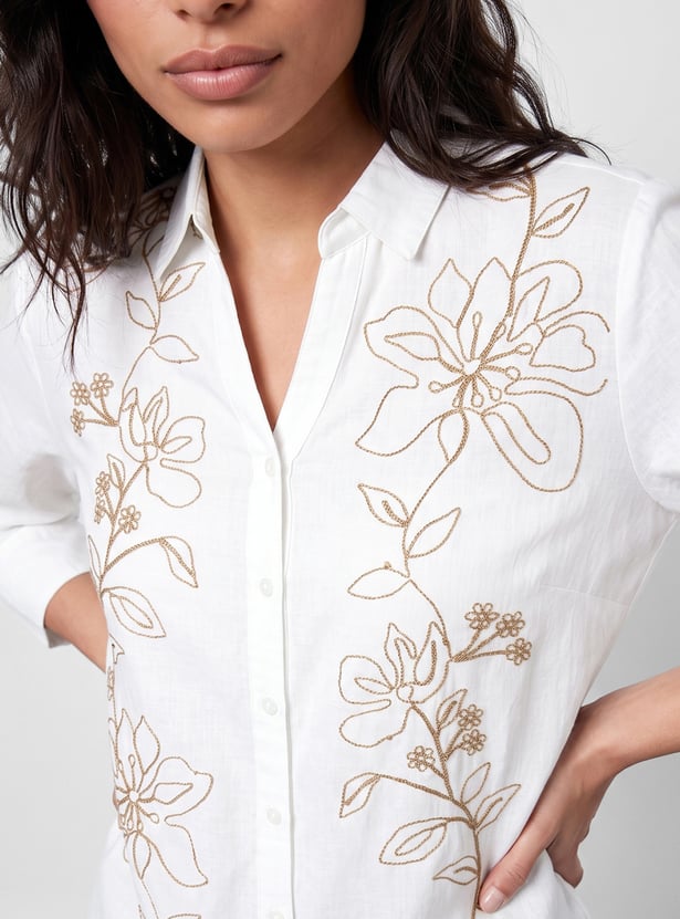 COLOUR ME Embroidered Top