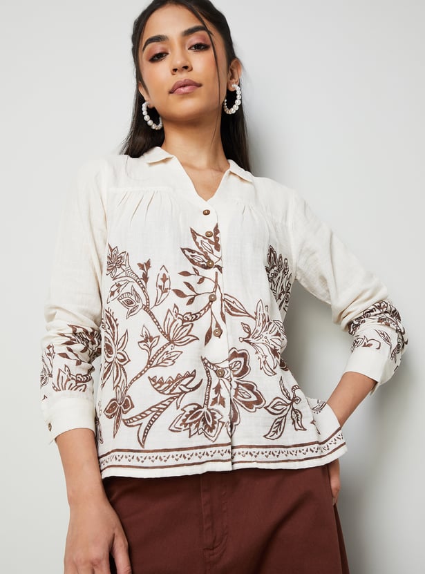 COLOUR ME Floral Print Top