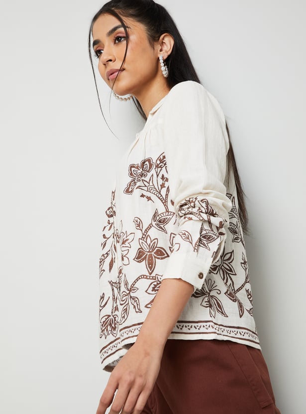 COLOUR ME Floral Print Top