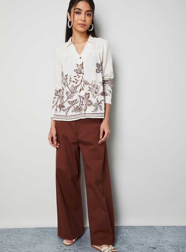 COLOUR ME Floral Print Top