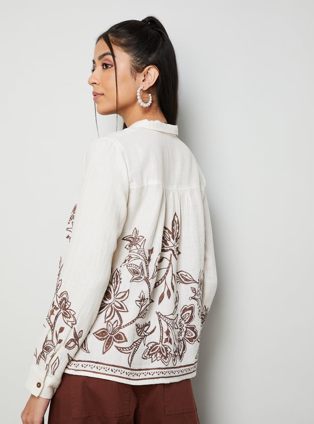 COLOUR ME Floral Print Top