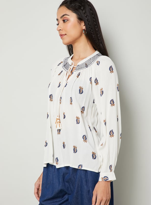 COLOUR ME Ethnic Motif Top