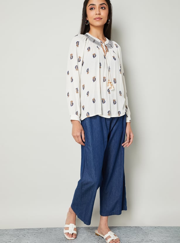 COLOUR ME Ethnic Motif Top
