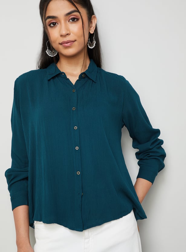 COLOUR ME Textured Shirt