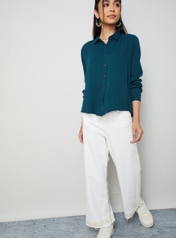 COLOUR ME Textured Shirt