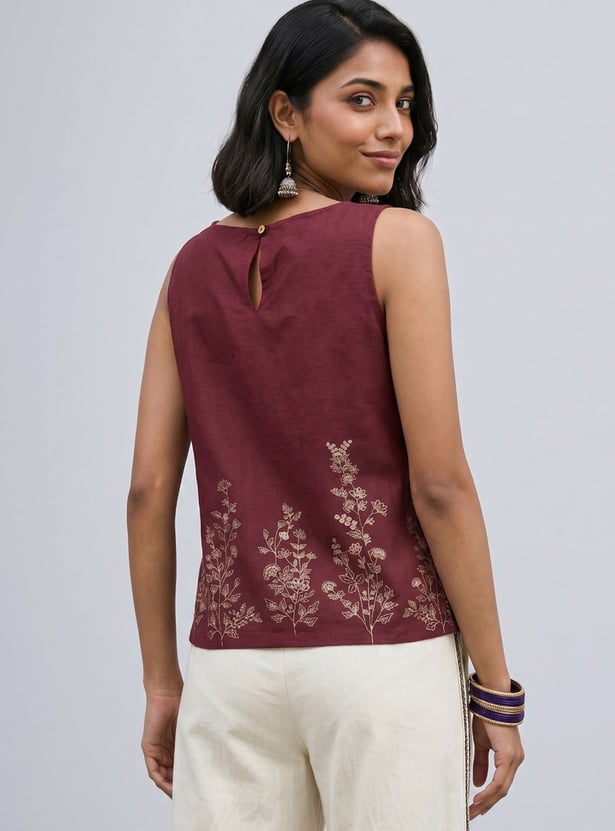 COLOUR ME Embroidered Top