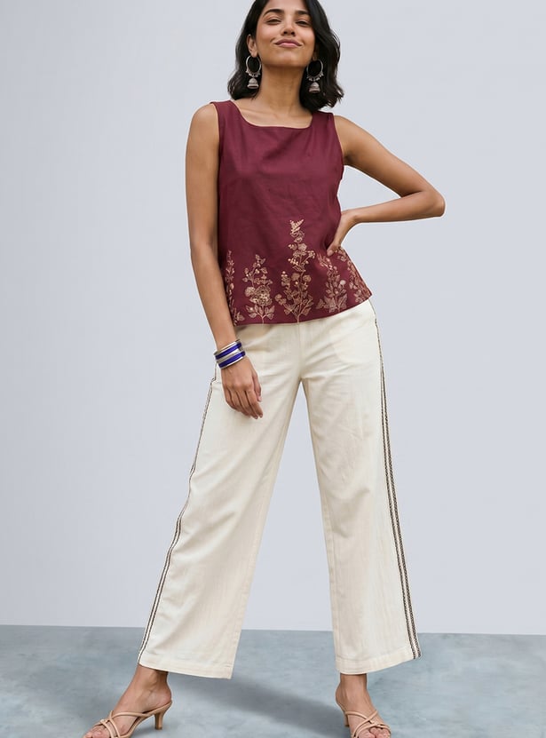 COLOUR ME Embroidered Top