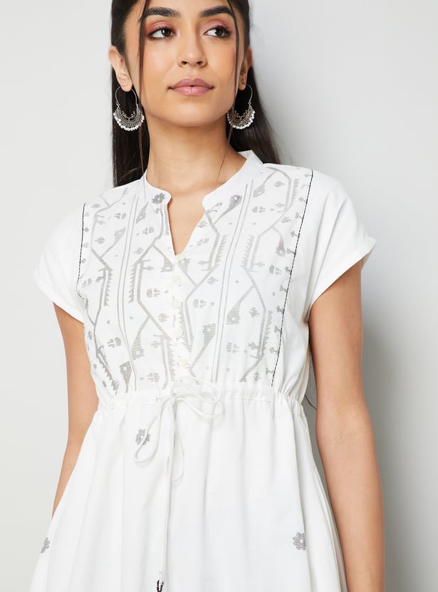 COLOUR ME Printed Midi Dress