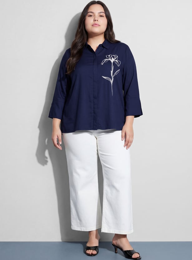 NEXUS Floral Embroidered Shirt
