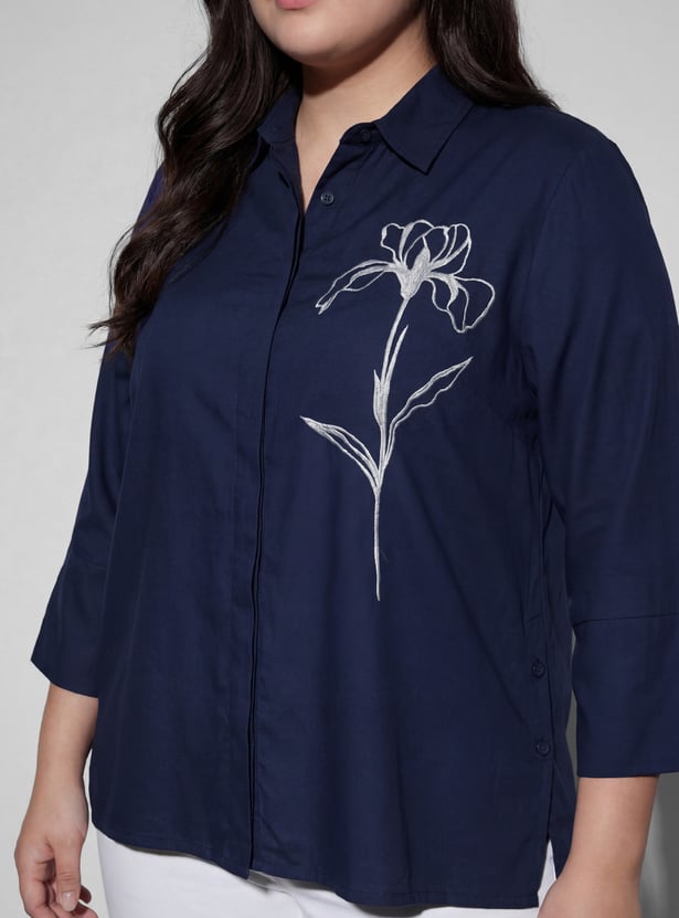 NEXUS Floral Embroidered Shirt