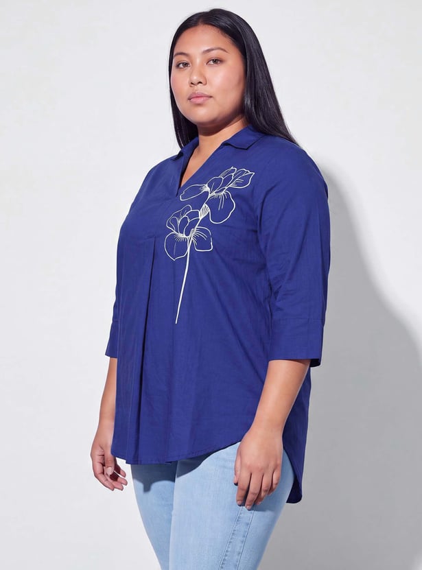 NEXUS Floral Embroidered Shirt