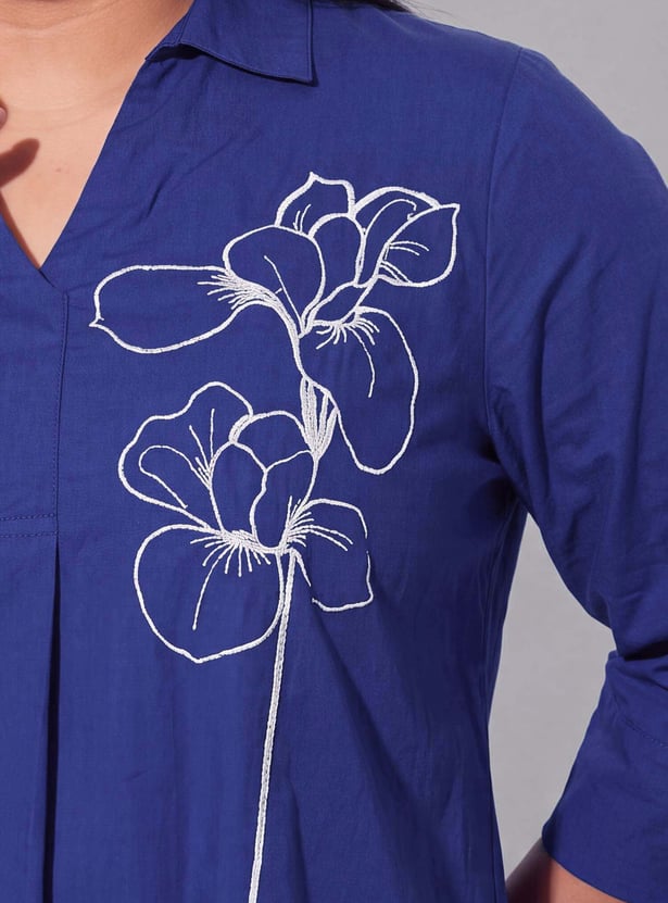 NEXUS Floral Embroidered Shirt