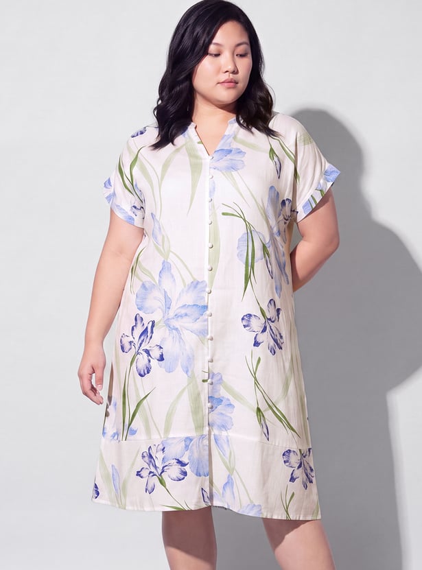 NEXUS Floral Print Midi Dress