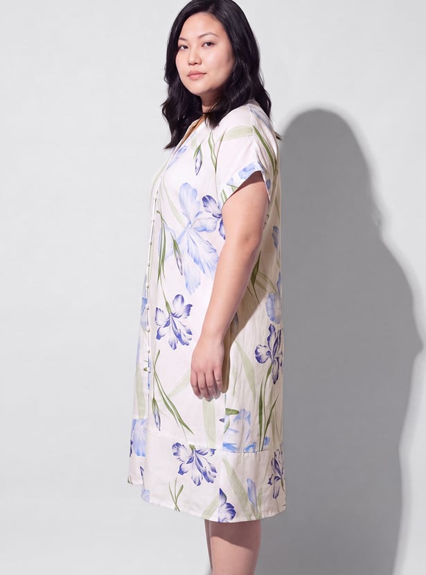 NEXUS Floral Print Midi Dress