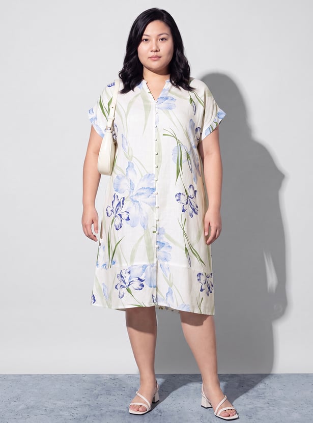 NEXUS Floral Print Midi Dress