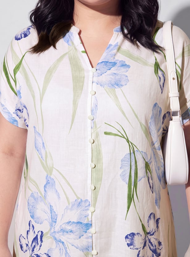 NEXUS Floral Print Midi Dress