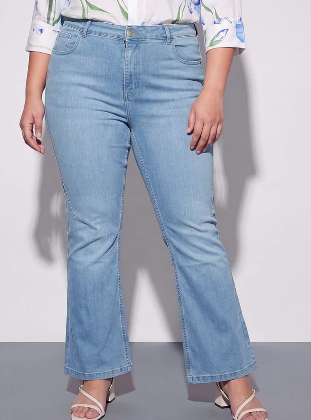 NEXUS High-Rise Flared Jeans