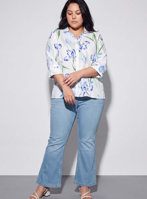 NEXUS High-Rise Flared Jeans