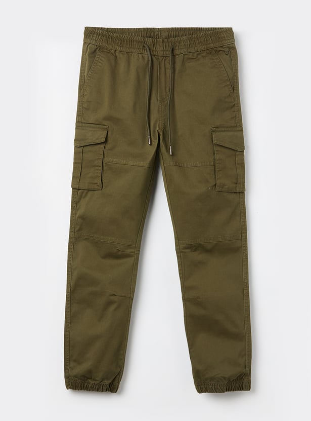 ALLEN SOLLY Boys Solid Cargos