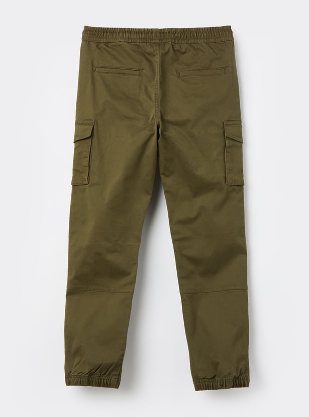 ALLEN SOLLY Boys Solid Cargos