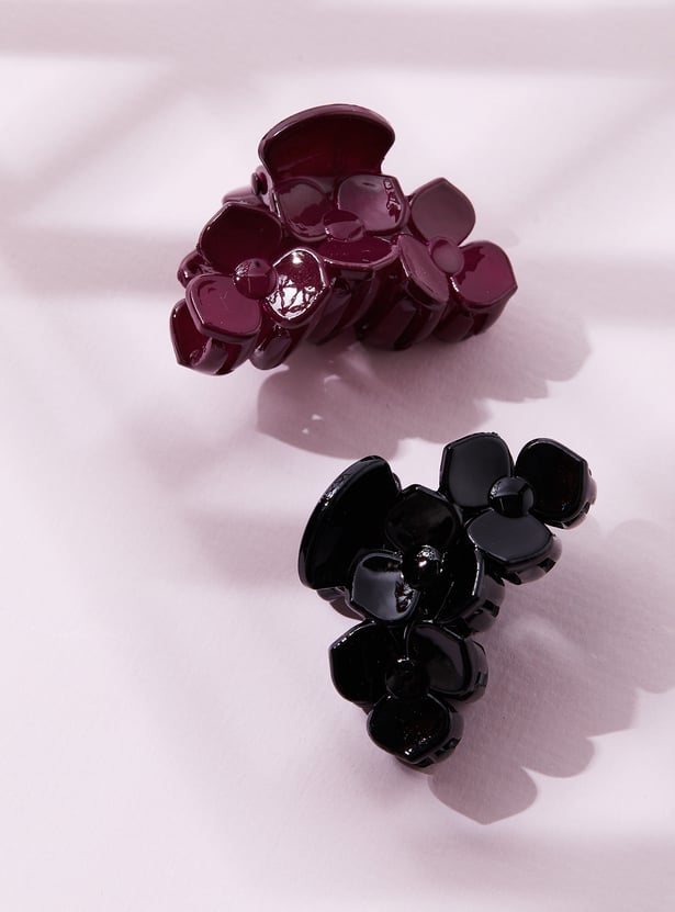 FAME FOREVER Floral Claw Clip - Pack of 2