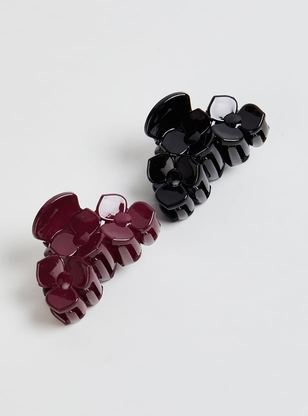 FAME FOREVER Floral Claw Clip - Pack of 2