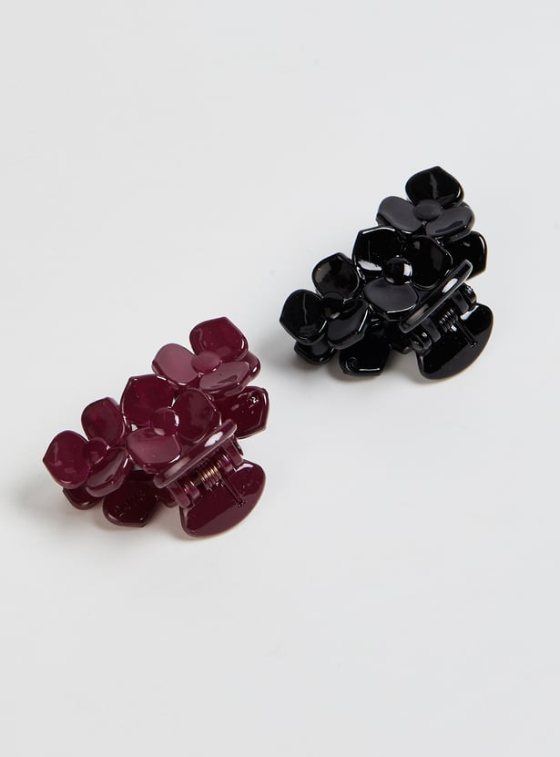FAME FOREVER Floral Claw Clip - Pack of 2